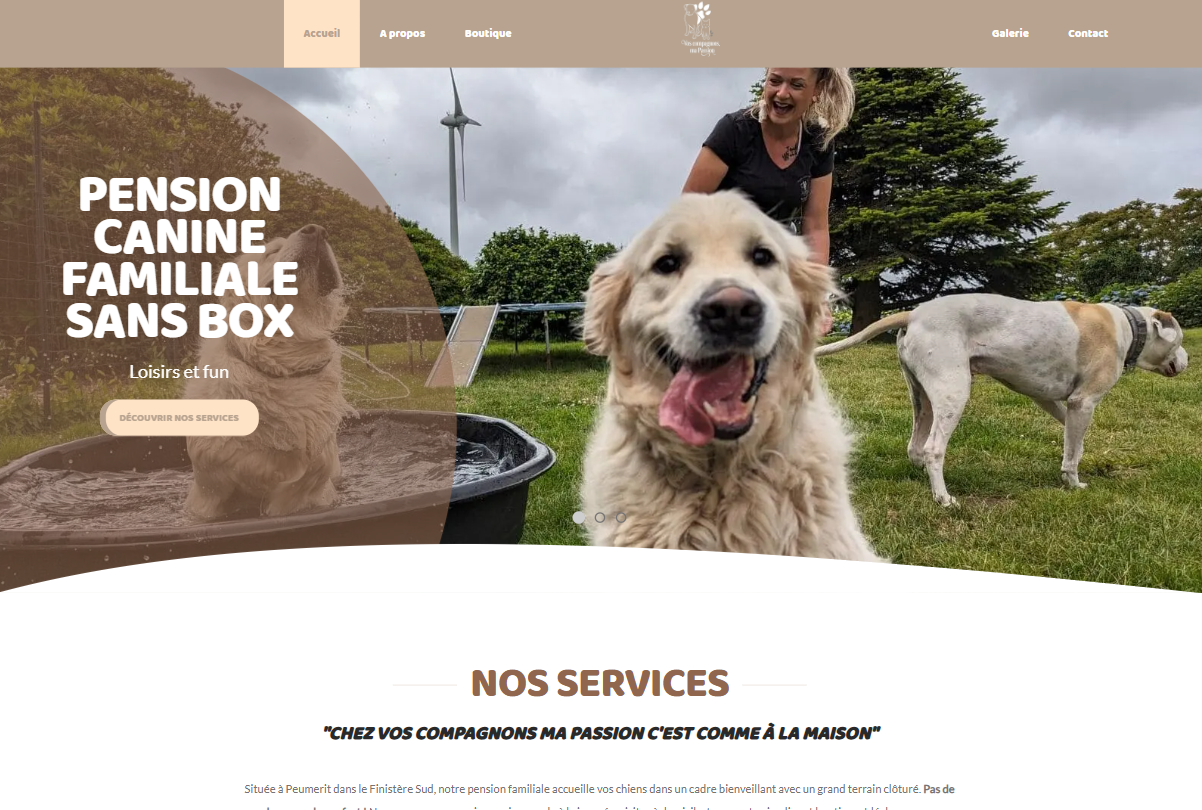 Vos compagnons ma passion - Site web